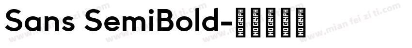 Sans SemiBold字体转换